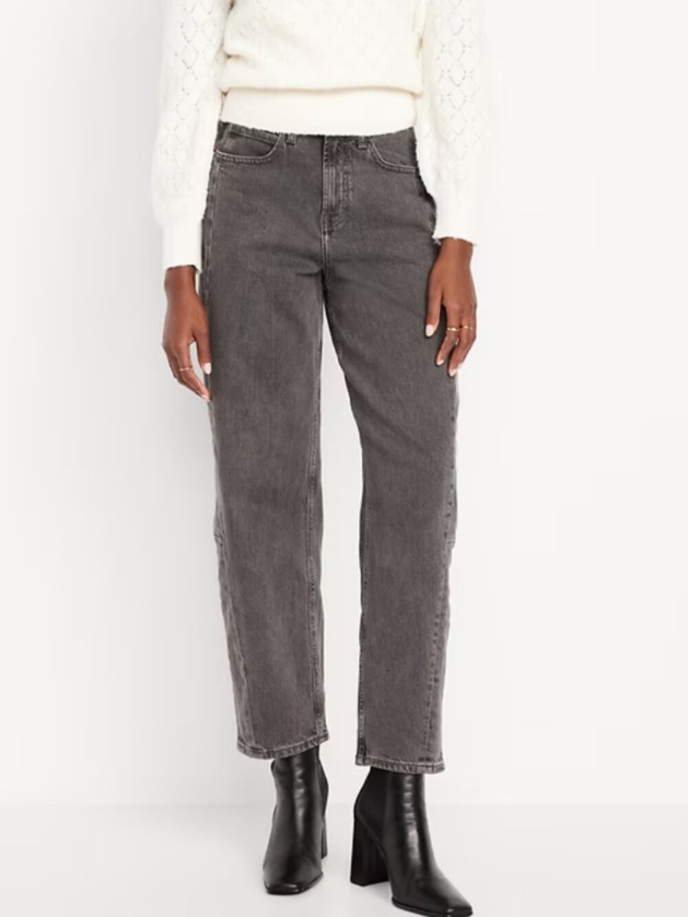 NWT! High-Waisted Barrel Ankle Jeans